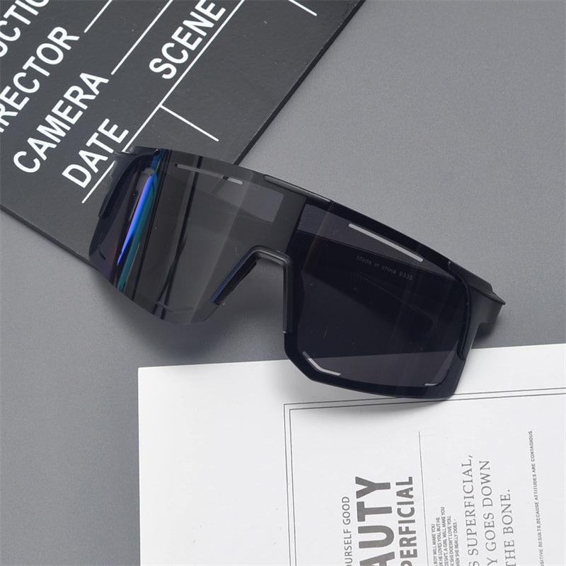 Oversized Shield Sports Sunglasses