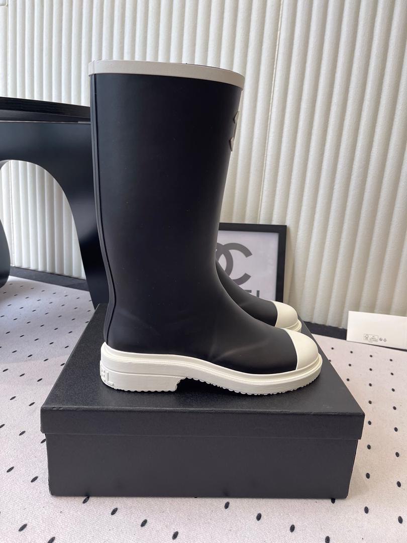 Viral Rubber Boots Black/White