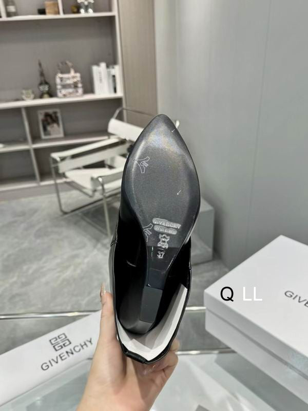 Sculpted Buckle Mid-Calf Boots