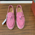 Rose Suede Loafers