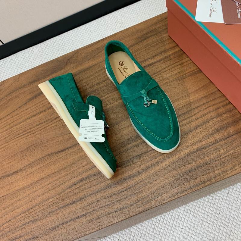 Emerald Suede Loafers