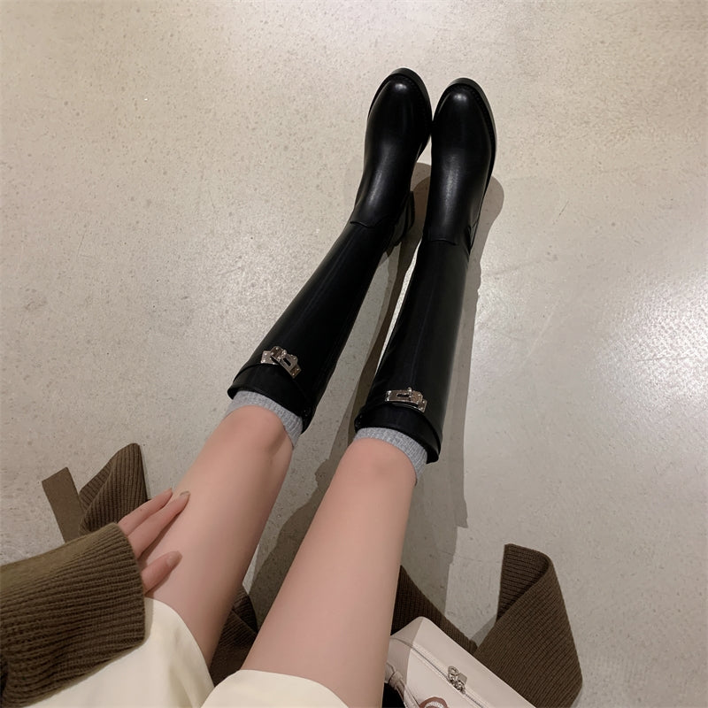 High-Knee Riding Boots
