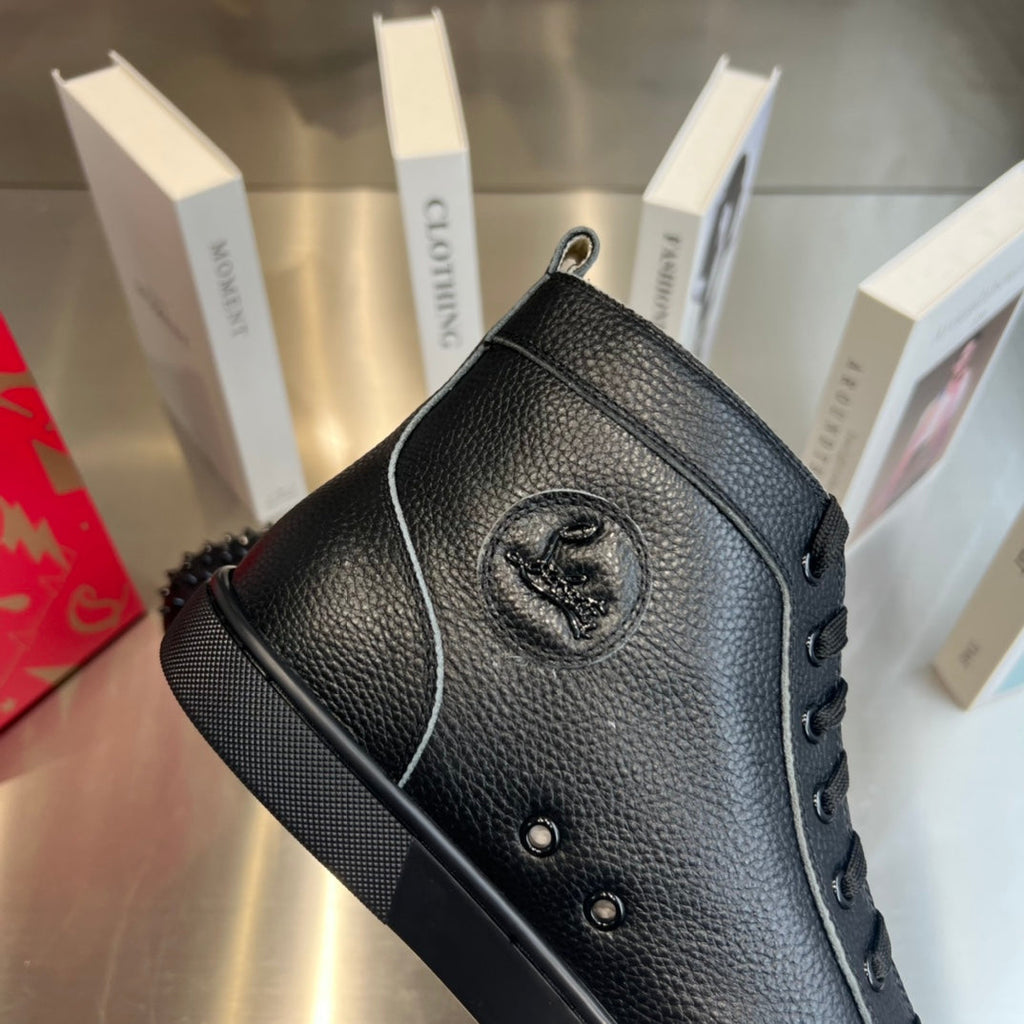 High-Top Studded Sneakers