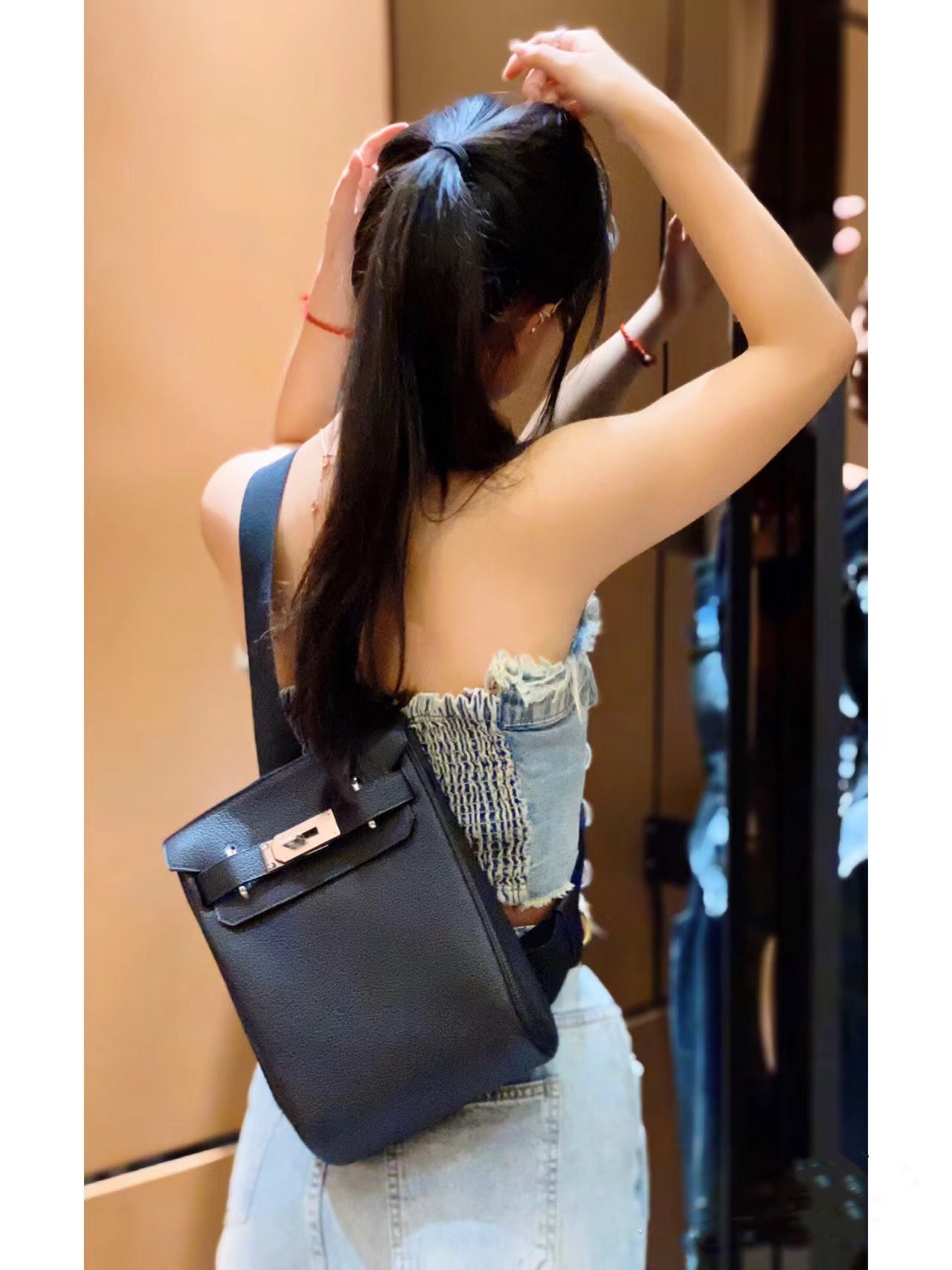 Togo Leather Chest Bag