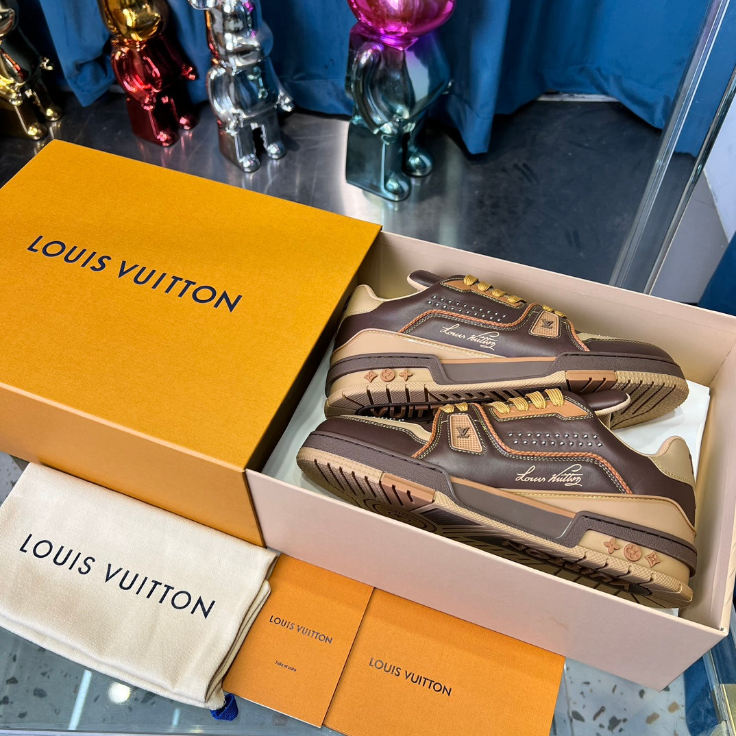 Premium Color-Matched Leather Sneakers