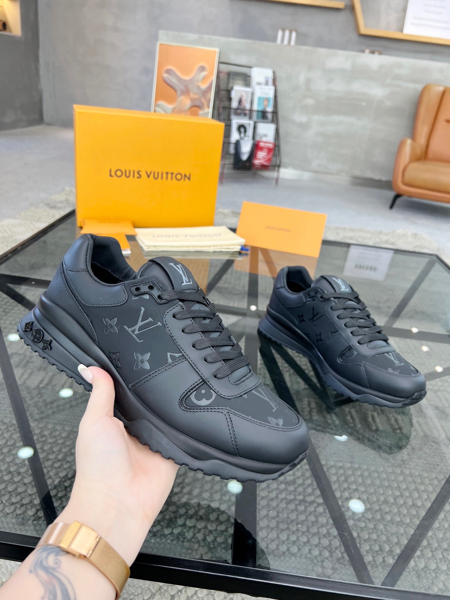 Premium Italian Leather Street-Style Sneakers